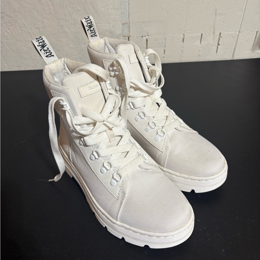 Dr. Martens White High-Top Sneakers